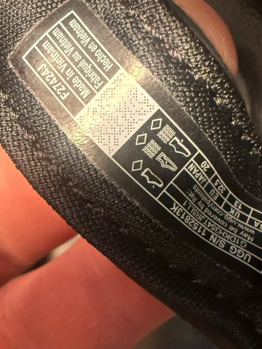 UGG Kids Black Chunky Strap Sandals